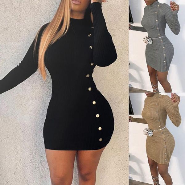 office lady commute long sleeve skinny dress casual o neck button fashion winter women outerwear solid above knee d30 dresses, Black;gray
office lady commute long sleeve skinny dress casual o neck button fashion winter women outerwear solid above knee d30 dresses, Black;gray