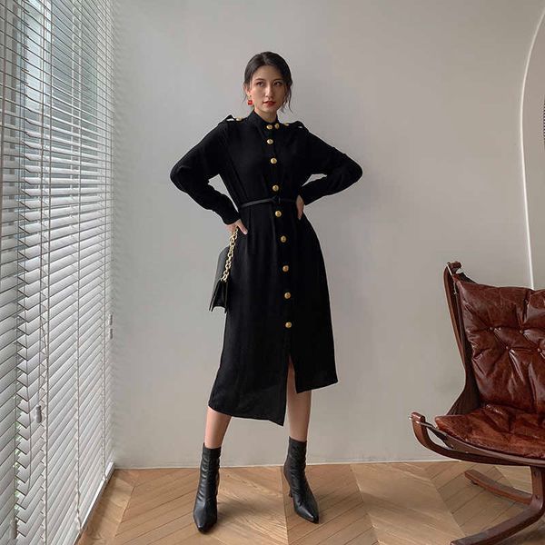 fashion shirt dress gold button embellished solid black blue long sleeve irregular sheath femme vestidoes 210608, Black;gray
fashion shirt dress gold button embellished solid black blue long sleeve irregular sheath femme vestidoes 210608, Black;gray