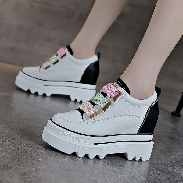 height increasing insole womens shoes 2020 autumn new casual real soft leather internet white shoes womens platform muffin shallow mouth, Black
height increasing insole womens shoes 2020 autumn new casual real soft leather internet white shoes womens platform muffin shallow mouth, Black
