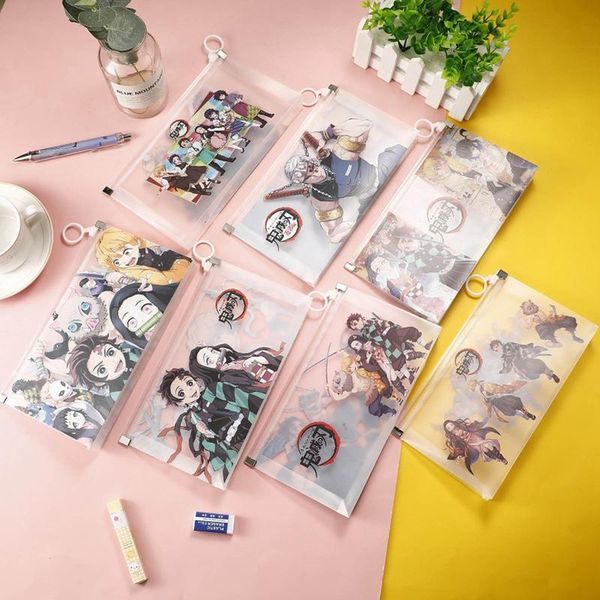 anime demon slayer kimetsu no yaiba pencil bag cute tanjirou nezuko transparent pvc stationery pen storage case bags
anime demon slayer kimetsu no yaiba pencil bag cute tanjirou nezuko transparent pvc stationery pen storage case bags
