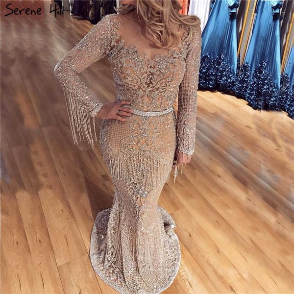 party dresses serene hill dubai luxury long sleeves tassel mermaid evening dress 2021 rhinestones women formal wear gown cla60707, White;black
party dresses serene hill dubai luxury long sleeves tassel mermaid evening dress 2021 rhinestones women formal wear gown cla60707, White;black