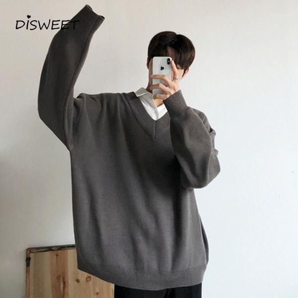 women's sweaters knitted v-neck men korean long sleeve loose solid sweater men's winter warm slim boy 1 jxfh, White;black
women's sweaters knitted v-neck men korean long sleeve loose solid sweater men's winter warm slim boy 1 jxfh, White;black