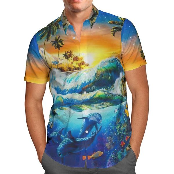 men's casual shirts hawaii shirt hawaiian beach summer flowers dolphin3d printed harajuku tee hip hop 24, White;black
men's casual shirts hawaii shirt hawaiian beach summer flowers dolphin3d printed harajuku tee hip hop 24, White;black