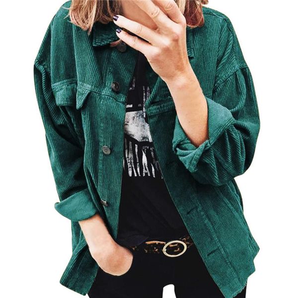 women's jackets corduroy long sleeve button down shirt for women oversized jacket fashion y2k streewear, Black;brown
women's jackets corduroy long sleeve button down shirt for women oversized jacket fashion y2k streewear, Black;brown