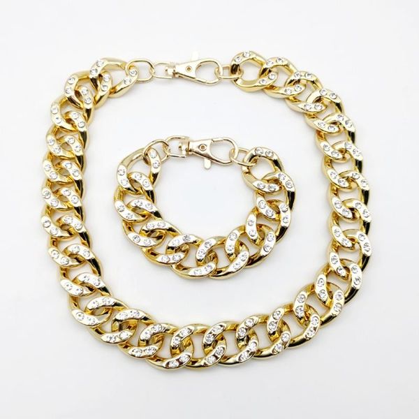 chains vintage punk crystal ccb chain choker for women bohemian hip hop rhinestone short collar necklace party gift jewelry, Silver
chains vintage punk crystal ccb chain choker for women bohemian hip hop rhinestone short collar necklace party gift jewelry, Silver