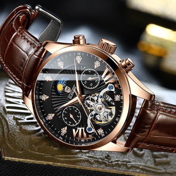 wristwatches glenaw genlun-228 brand watch men automatic mechanical watches hollow carved tourbillon fashion 42mm luxury, Slivery;brown
wristwatches glenaw genlun-228 brand watch men automatic mechanical watches hollow carved tourbillon fashion 42mm luxury, Slivery;brown