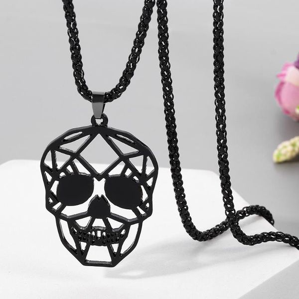 black pendant necklace for women men punk gothic style jewelry necklaces accessories gifts, Silver
black pendant necklace for women men punk gothic style jewelry necklaces accessories gifts, Silver