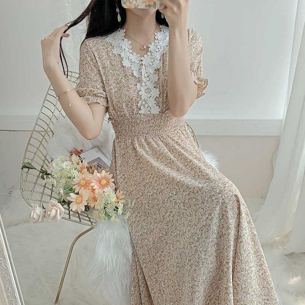 mozuleva v-neck niche chiffon korean japanese waist slim kawaii sweet floral dress lace patchwork 210706, Black;gray
mozuleva v-neck niche chiffon korean japanese waist slim kawaii sweet floral dress lace patchwork 210706, Black;gray
