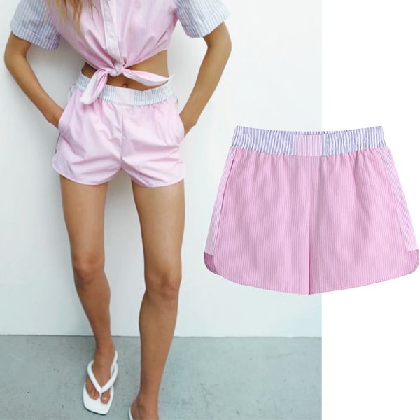 women's shorts 2021 fashion spring ladies pink stripe print your casual shorts pocket decor fitness elastic waist sports jr29, White;black
women's shorts 2021 fashion spring ladies pink stripe print your casual shorts pocket decor fitness elastic waist sports jr29, White;black