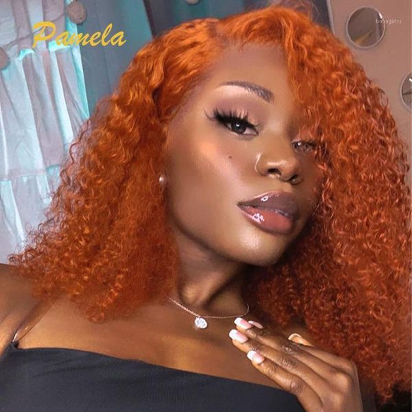 ginger orange lace front wig 13x6 hd frontal hair curly human wigs 150% density wig1, Black;brown
ginger orange lace front wig 13x6 hd frontal hair curly human wigs 150% density wig1, Black;brown