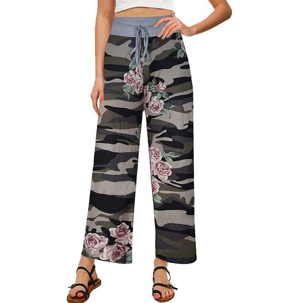 women's leggings floral print women vintage totem elastic high waist drawstring casual wide leg pants retro chic pocket summer long tro, Black
women's leggings floral print women vintage totem elastic high waist drawstring casual wide leg pants retro chic pocket summer long tro, Black