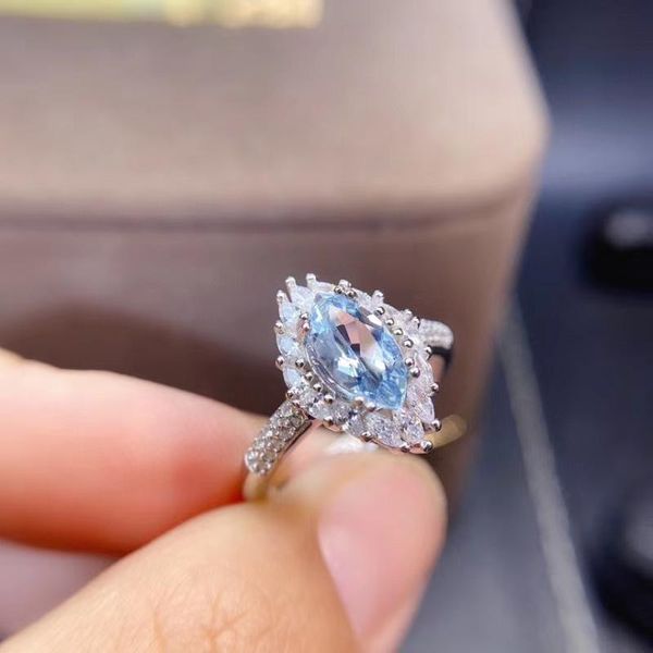 cluster rings simple stylish personality aquamarine ring 925 sterling silver natural and real fine jewelry, Golden;silver
cluster rings simple stylish personality aquamarine ring 925 sterling silver natural and real fine jewelry, Golden;silver