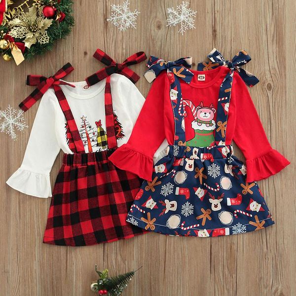 clothing sets 1-5 years girls 2pcs christmas outfits printed flare sleeve round neck pullover + tie-up suspender skirt xmas set, White
clothing sets 1-5 years girls 2pcs christmas outfits printed flare sleeve round neck pullover + tie-up suspender skirt xmas set, White