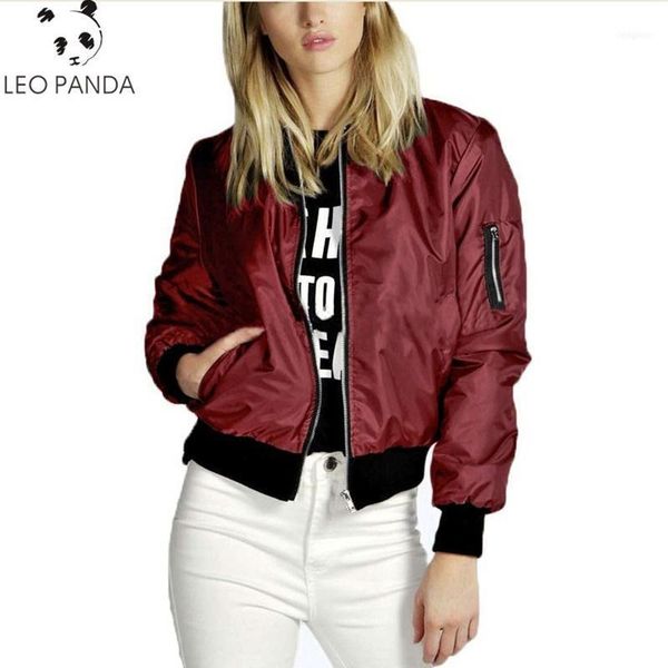 europe and the united states spring autumn coat solid color fashion zipper jacket baseball women1, Black;brown
europe and the united states spring autumn coat solid color fashion zipper jacket baseball women1, Black;brown