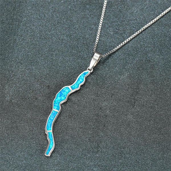 pendant necklaces female cute white blue opal necklace trendy bridal geometric stone charm silver color chain for women
pendant necklaces female cute white blue opal necklace trendy bridal geometric stone charm silver color chain for women