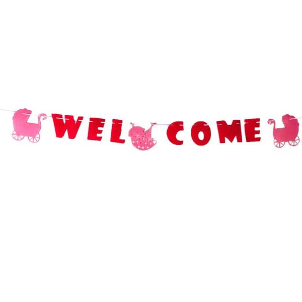 1pc non-woven banner welcome party flag letter printed bunting favors for baby shower birthday wedding rosy decoration
1pc non-woven banner welcome party flag letter printed bunting favors for baby shower birthday wedding rosy decoration
