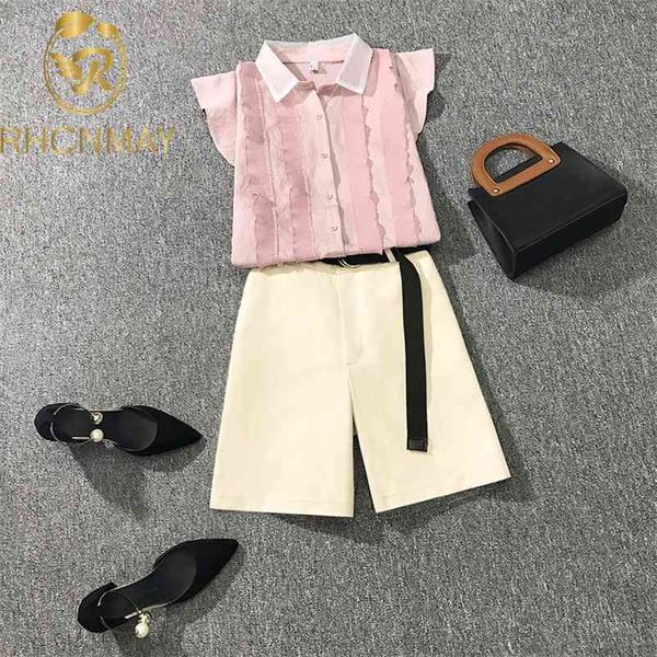summer sweet flying sleeve suit korea female chiffon blouse shirt mini bodycon skorts cute two-piece sets 210520, White
summer sweet flying sleeve suit korea female chiffon blouse shirt mini bodycon skorts cute two-piece sets 210520, White