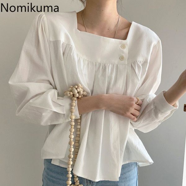 nomikuma chic new korean square collar women causal puff sleeve blouse shirt spring new ruffle blusas femme 6f768 210427, White
nomikuma chic new korean square collar women causal puff sleeve blouse shirt spring new ruffle blusas femme 6f768 210427, White