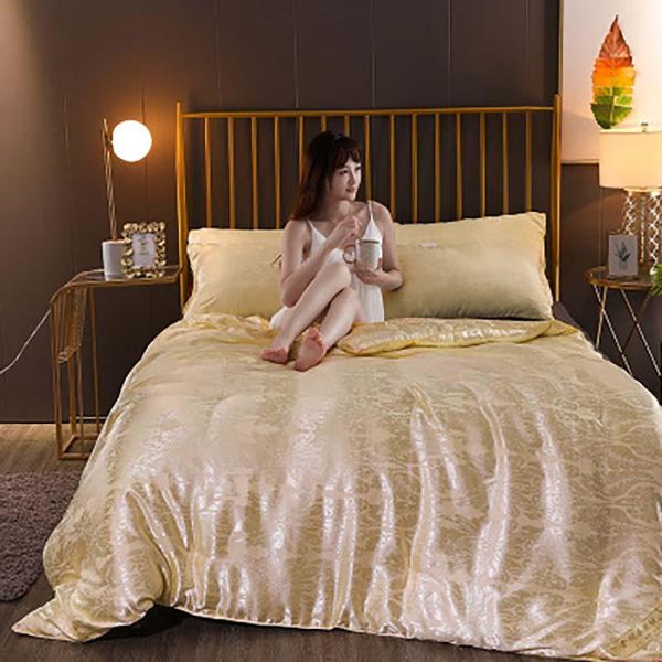 comforters & sets luxury 100% natural silk filling quilt quilted jacquard duvets for home el autumn and winter 200x230cm bed clothes
comforters & sets luxury 100% natural silk filling quilt quilted jacquard duvets for home el autumn and winter 200x230cm bed clothes