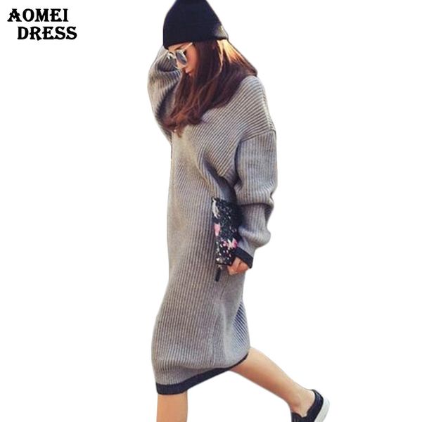 women fashion solid gray sweater dresses pull femme robe loose sweaters casual pullovers female mid-calf winter knit dress 210416, Black;gray
women fashion solid gray sweater dresses pull femme robe loose sweaters casual pullovers female mid-calf winter knit dress 210416, Black;gray