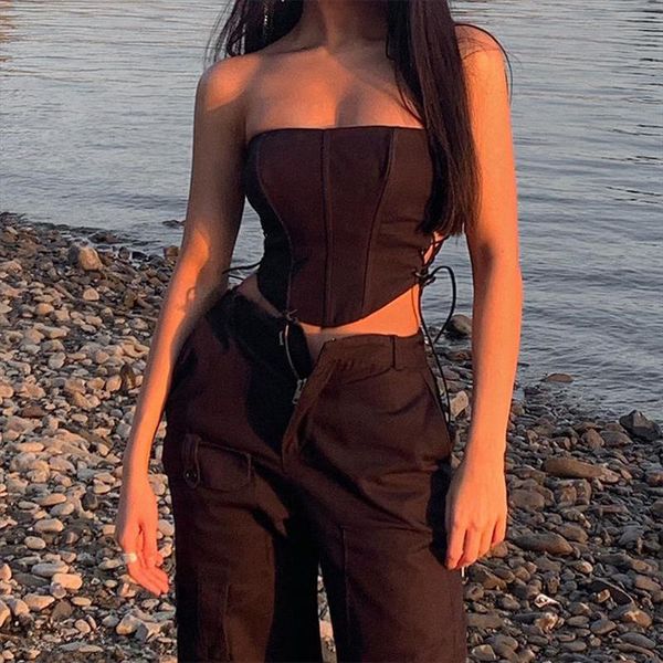 summer 2020 women party solid chest wrap corset bandage vest tank y2k ropa mujer vetement femme, White
summer 2020 women party solid chest wrap corset bandage vest tank y2k ropa mujer vetement femme, White