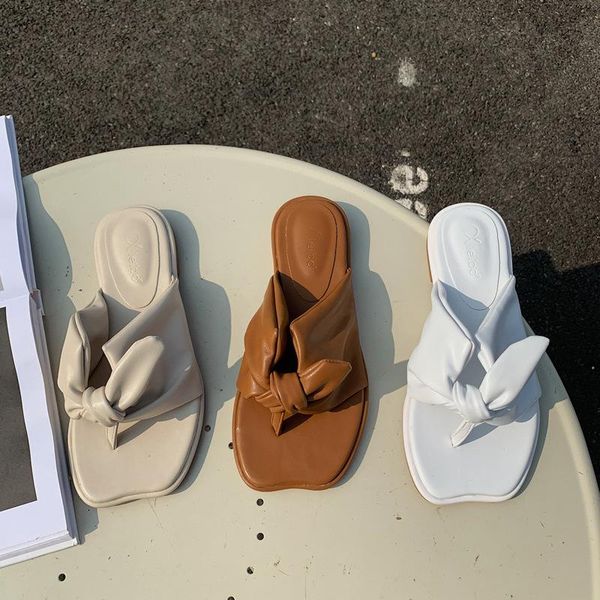 slippers 2021 butterfly-knot clip toe women sandalias flat summer beach flip flops shoes woman pu leather slides chaussure femme, Black
slippers 2021 butterfly-knot clip toe women sandalias flat summer beach flip flops shoes woman pu leather slides chaussure femme, Black
