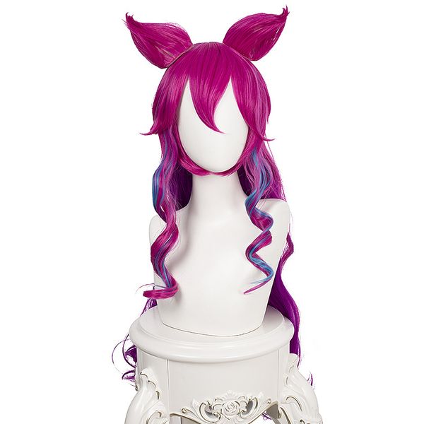 game lol spirit blossom ahri wig with ears cosplay costume heat resistant synthetic hair women wigs, Black
game lol spirit blossom ahri wig with ears cosplay costume heat resistant synthetic hair women wigs, Black