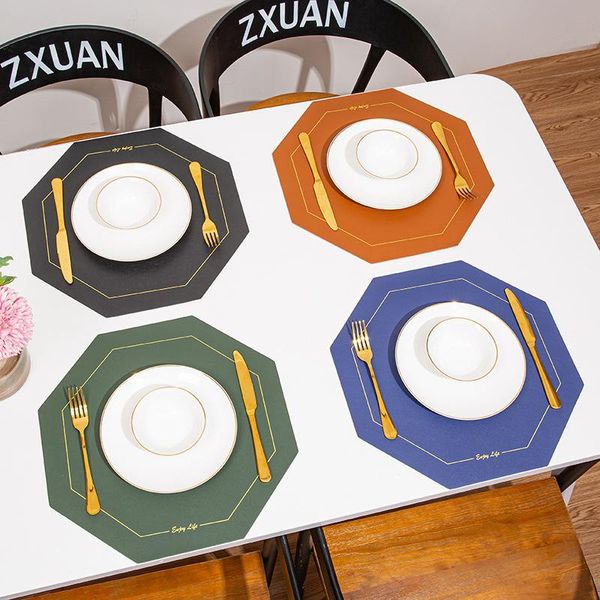mats & pads octagon leather placemat tableware pad with kitchen oil water resistant tablemat washable non-slip bowl cup
mats & pads octagon leather placemat tableware pad with kitchen oil water resistant tablemat washable non-slip bowl cup