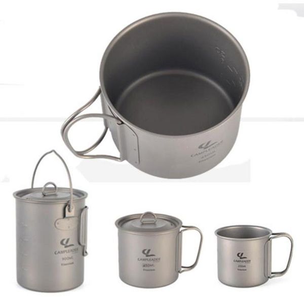camp kitchen 250/450/900ml titanium pot foldable handle ultralight hanging water mug cup for camping cooking picnic tableware 4
camp kitchen 250/450/900ml titanium pot foldable handle ultralight hanging water mug cup for camping cooking picnic tableware 4