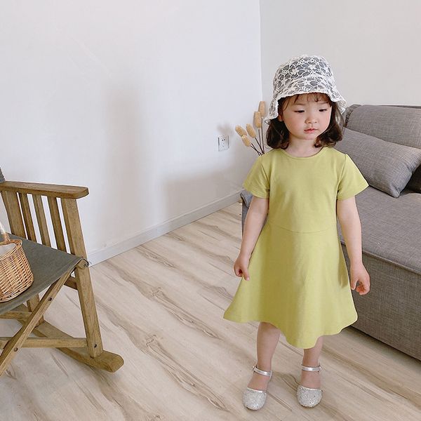 summer cute girls solid color slim-cut dress kids cotton 3 colors casual all-match long dresses 210508, Red;yellow
summer cute girls solid color slim-cut dress kids cotton 3 colors casual all-match long dresses 210508, Red;yellow