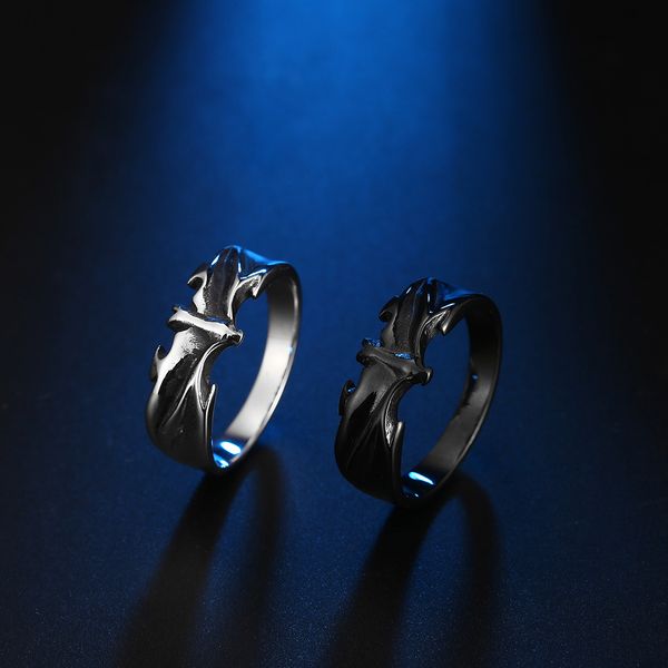 18k titanium steel bat men's band rings platinum fashion wedding anniversary european american style jewelry not fade, Silver
18k titanium steel bat men's band rings platinum fashion wedding anniversary european american style jewelry not fade, Silver