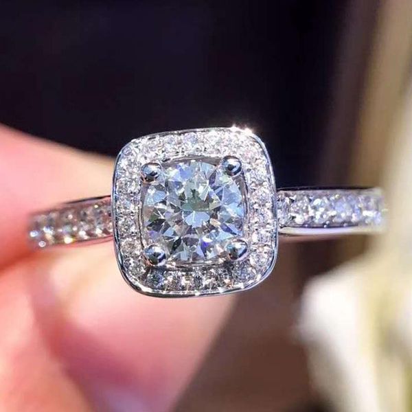 cluster rings 18k white gold 0.35 real diamond ring square round women wedding party engagement anniversary birthday gift ct, Golden;silver
cluster rings 18k white gold 0.35 real diamond ring square round women wedding party engagement anniversary birthday gift ct, Golden;silver