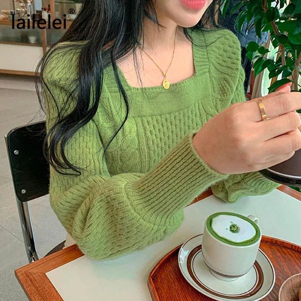 lantern sleeve square collar knitted sweater crop pullover women chic korean style lazy oaf harajuku cute fall 2021 winter kazak women', White;black
lantern sleeve square collar knitted sweater crop pullover women chic korean style lazy oaf harajuku cute fall 2021 winter kazak women', White;black
