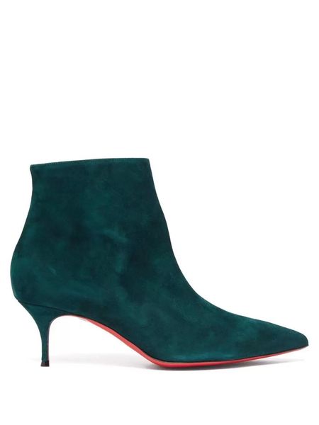 luxury designer shoes red soles ankle boot so-kate booty 55mm suede leather ankles boots low heel soft leathers winter short booti279l, Black
luxury designer shoes red soles ankle boot so-kate booty 55mm suede leather ankles boots low heel soft leathers winter short booti279l, Black