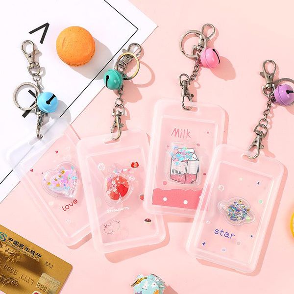 card holders cute cartoon transparent keychain holder creative credit id bank protective case student bus school stationery, Brown;gray
card holders cute cartoon transparent keychain holder creative credit id bank protective case student bus school stationery, Brown;gray