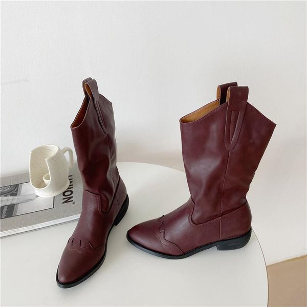 boots 2021 ins women low high heels wedges mid calf winter designer sock western leather vintage thigh, Black
boots 2021 ins women low high heels wedges mid calf winter designer sock western leather vintage thigh, Black
