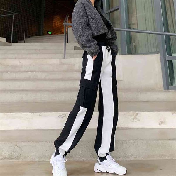black white patchwork drawstring baggy high waisted y2k jeans wide trousers denim pants joggers women streetwear 210510
black white patchwork drawstring baggy high waisted y2k jeans wide trousers denim pants joggers women streetwear 210510