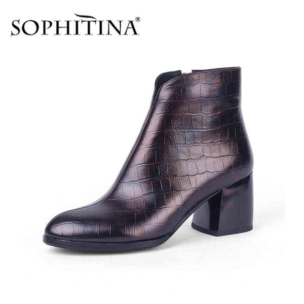 sophitina elegant women's boots alligator pattern sheep skin convenient zipper ankle shoes comfortable boots pc678 210513, Black
sophitina elegant women's boots alligator pattern sheep skin convenient zipper ankle shoes comfortable boots pc678 210513, Black