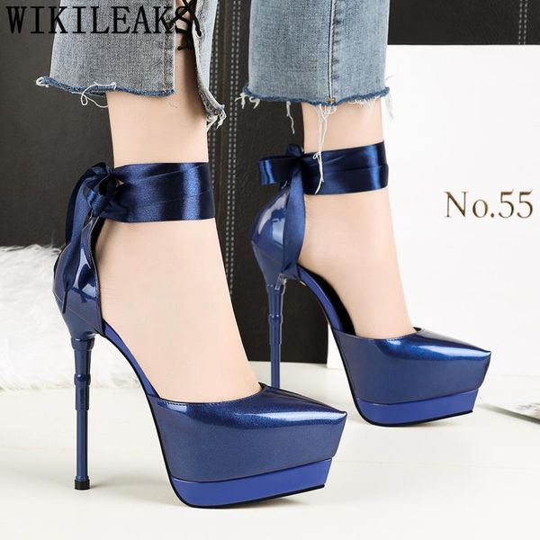 dress shoes elegant extreme high heels sandals women patent leather lace up designer luxury 2021 platform buty, Black
dress shoes elegant extreme high heels sandals women patent leather lace up designer luxury 2021 platform buty, Black