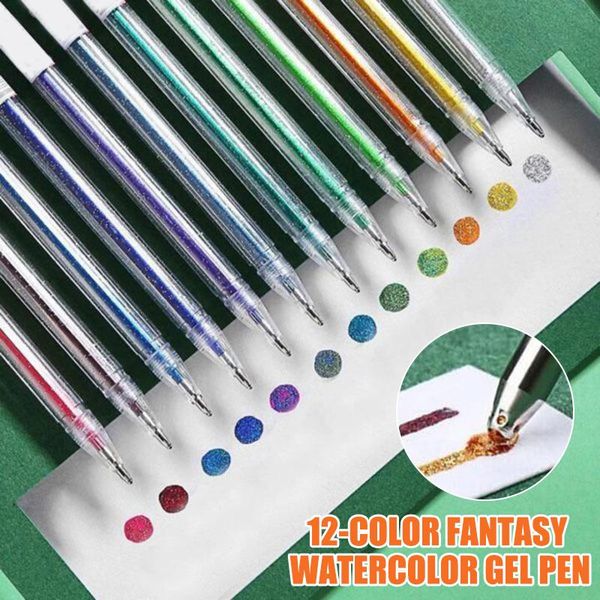 gel pens 12 colors glitter pen set children drawing color highlighter for coloring books craft doodling painting school stationery
gel pens 12 colors glitter pen set children drawing color highlighter for coloring books craft doodling painting school stationery