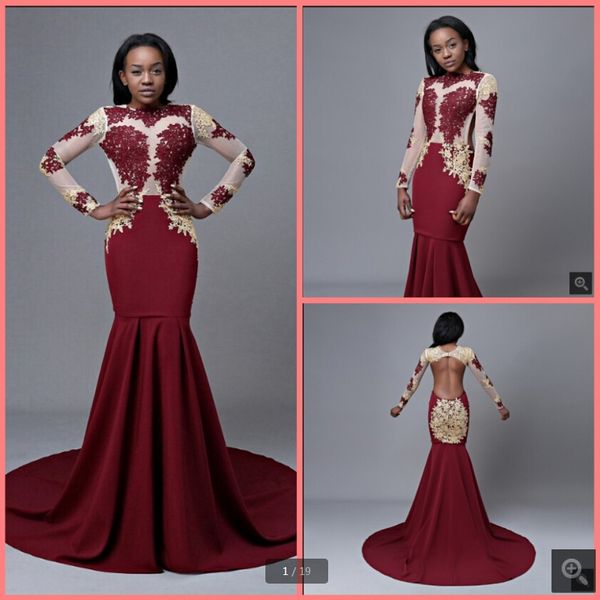 vestido de festa burgundy lace satin mermaid prom dresses long sleeve backless formal elegant evening dress court train reception gowns cust, Black
vestido de festa burgundy lace satin mermaid prom dresses long sleeve backless formal elegant evening dress court train reception gowns cust, Black
