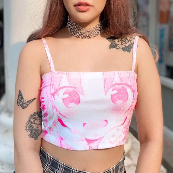 women's tanks & camis summer cute bofycon slim mujer verano 2021 short casual bras women clothes cartoon y2k cami backless fashion love, White
women's tanks & camis summer cute bofycon slim mujer verano 2021 short casual bras women clothes cartoon y2k cami backless fashion love, White