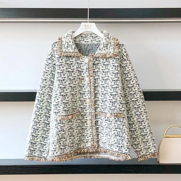 women's jackets autumn korean chic spliced tassel mink fleece jacket women fashion elegant long sleeve outerwear vintage loose coat fe, Black;brown
women's jackets autumn korean chic spliced tassel mink fleece jacket women fashion elegant long sleeve outerwear vintage loose coat fe, Black;brown