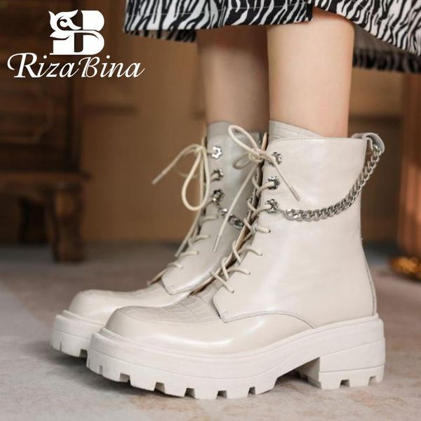 boots rizabina woman ankle genuine leather square toe women shoes fashion cool short ladies footwear size 34-40, Black
boots rizabina woman ankle genuine leather square toe women shoes fashion cool short ladies footwear size 34-40, Black