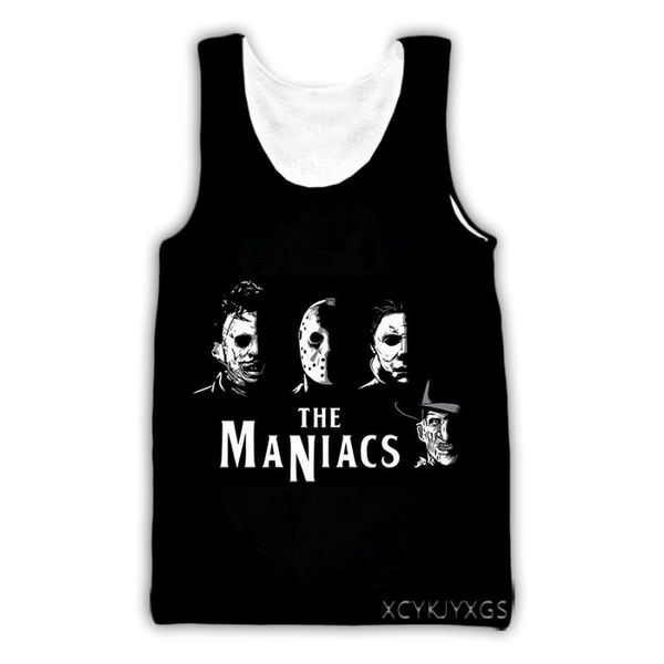 men' tank xinchenyuan horror movie character 3d printed casual undershirt summer streetwear for men/women fashion vest a88, White;black
men' tank xinchenyuan horror movie character 3d printed casual undershirt summer streetwear for men/women fashion vest a88, White;black