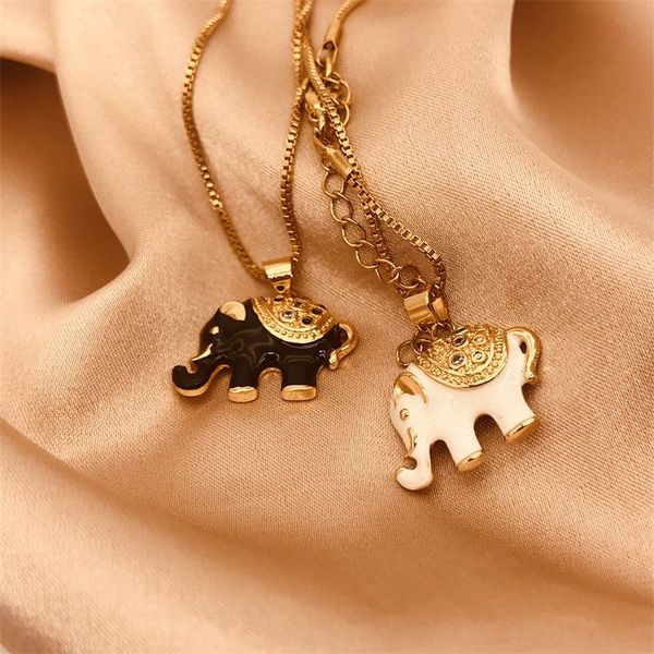 pendant necklaces cute elephant for women black white enamel animal zircon necklace lucky vintage jewelry, Silver
pendant necklaces cute elephant for women black white enamel animal zircon necklace lucky vintage jewelry, Silver