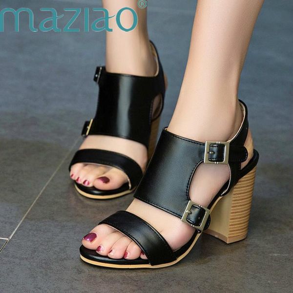 gladiator summer shoes woman peep toe buckle sandals women thick high heels mixed colors maziao, Black
gladiator summer shoes woman peep toe buckle sandals women thick high heels mixed colors maziao, Black