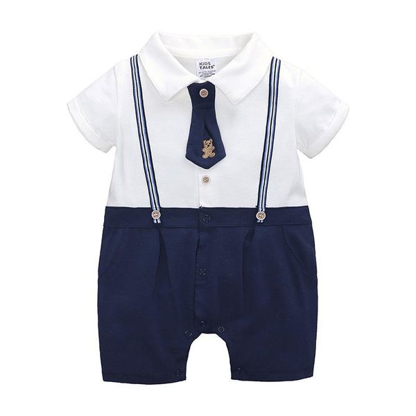 baby boys clothes infant rompers born summer cotton costumes tie kids' clothing navy one piece jumpsuits, Blue
baby boys clothes infant rompers born summer cotton costumes tie kids' clothing navy one piece jumpsuits, Blue