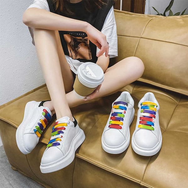 rainbow big white shoes 2021 designer light and comfortable casual board korean thick bottomed muffin women's sportstraining sneakers
rainbow big white shoes 2021 designer light and comfortable casual board korean thick bottomed muffin women's sportstraining sneakers