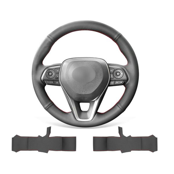 diy hand stitched soft non-slip black leather steering wheel cover for toyota camry 2018-2020 / corolla 2019-2020 rav4
diy hand stitched soft non-slip black leather steering wheel cover for toyota camry 2018-2020 / corolla 2019-2020 rav4